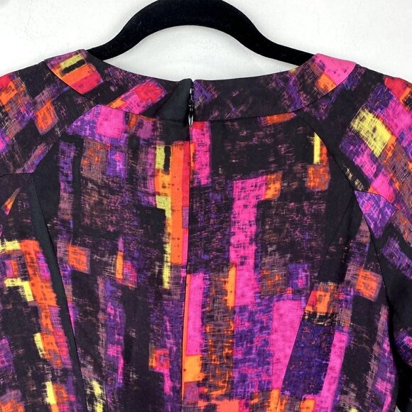 Shoshanna Abstract Print Mini Dress 4 - Picture 7 of 11